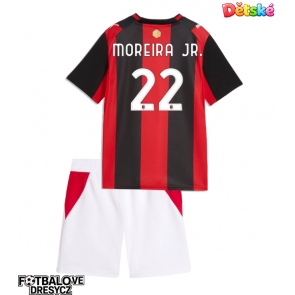 AC Milan Diego Moreira #22 Dětské Domácí dres komplet 2026-27 Krátký Rukáv (+ trenýrky)